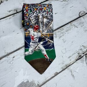 American sports men’s baseball tie made in USA excellent condition